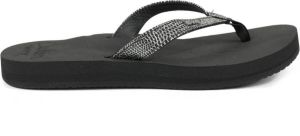 Reef Star Cushion Sassy slippers dames zwart dessin