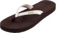 Reef Star Cushion Sassybrown White Dames Slippers Bruin Wit - Bruin