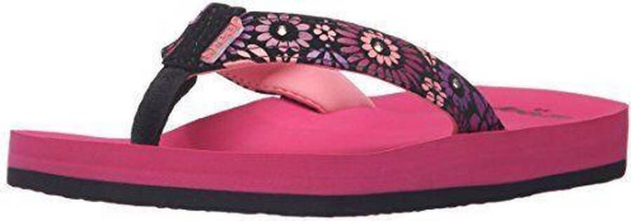 Reef Teenslippers Little Ahi Meisjes Roze Zwart
