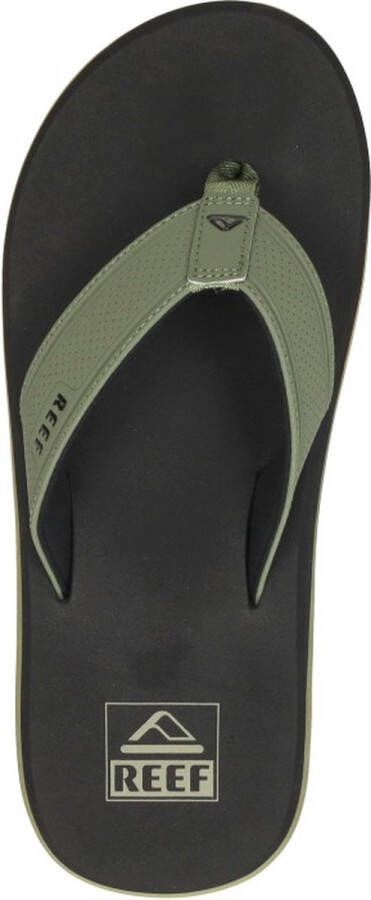 Reef The layback Black Olive Heren Slippers Teenslippers Groen