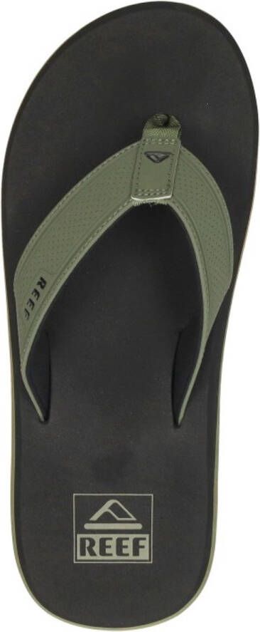 Reef The layback Black Olive Heren Slippers Teenslippers Groen