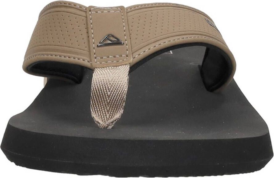 Reef THE LAYBACK Black tan Heren Teenslippers Zwart Bruin