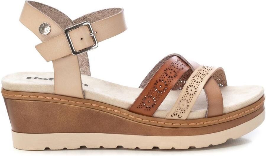 Refresh 172682 Platform Sandalen Beige Vrouw
