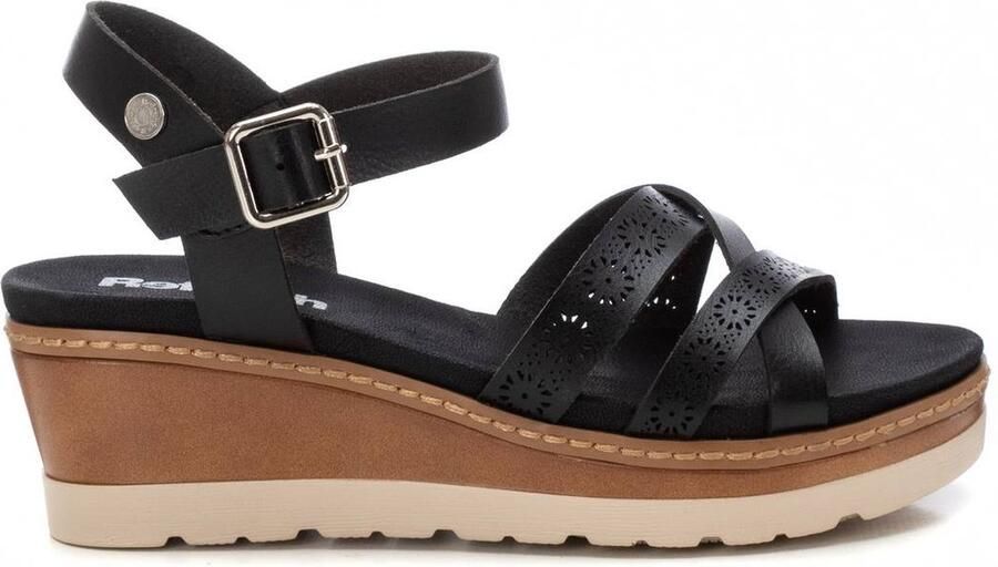 Refresh 172682 Platform Sandalen Zwart Vrouw