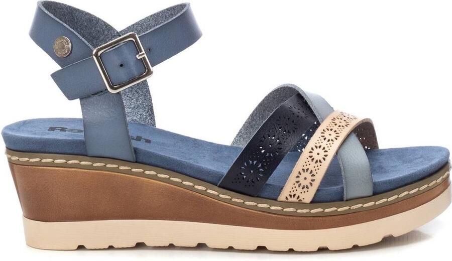 Refresh 17268203 Wedgesandalen Blauw Vrouw