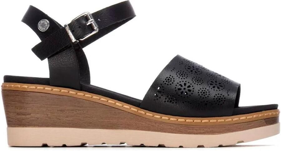 Refresh 175162 Wedgesandalen Zwart Vrouw