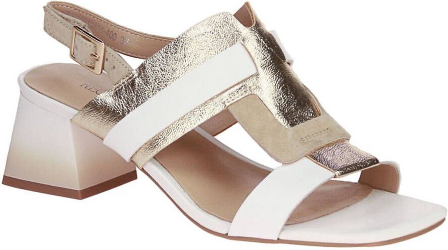 Regarde Le Ciel Amalia Wit-Goud Sandaal