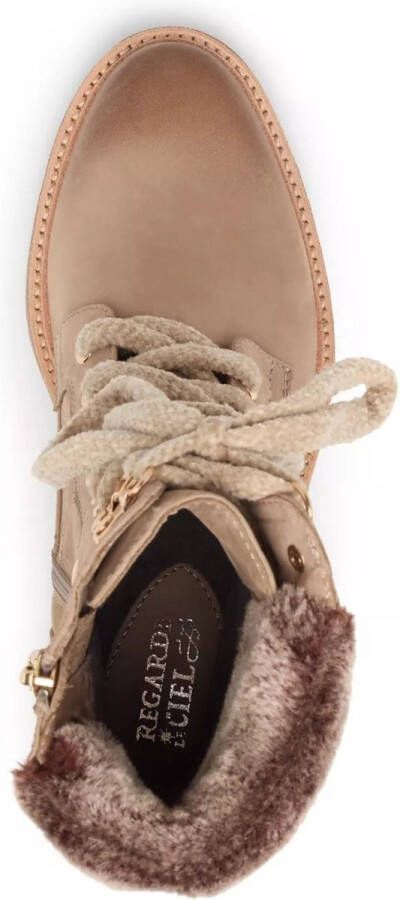Regarde le Ciel Bruine veterlaars met hak voor dames Brown Dames