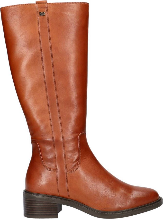 Regarde le ciel Moira gevoerde leren laarzen cognac