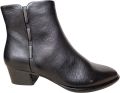 Regarde Le Ciel Lori 02 7939 Black Enkellaarzen Zwart Leer Dames Zwart - Zwart