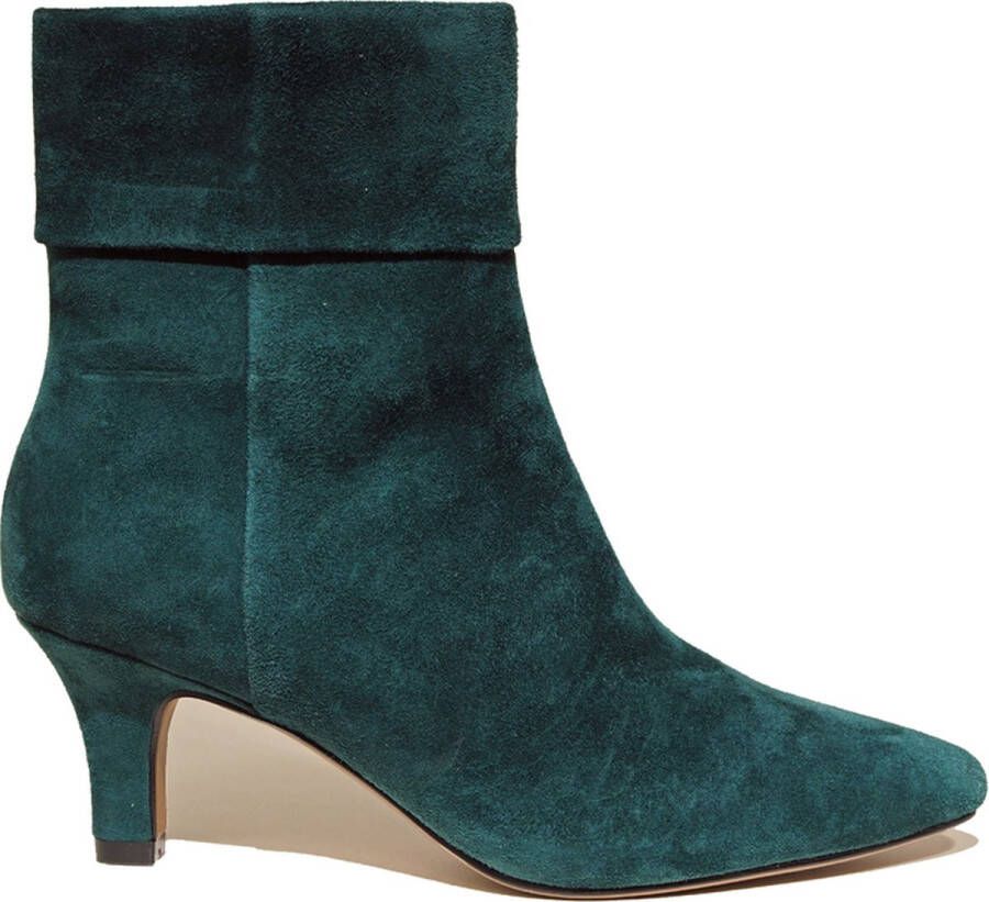 Regarde le Ciel Nita groene suède enkellaarzen