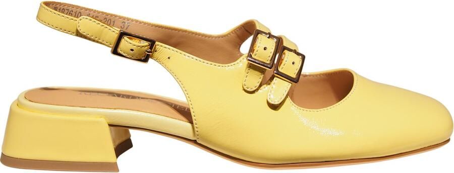 Regarde le Ciel gele lakleren ballerina's