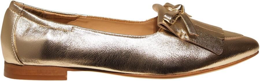 Regarde le Ciel goudkleurige leren instappers