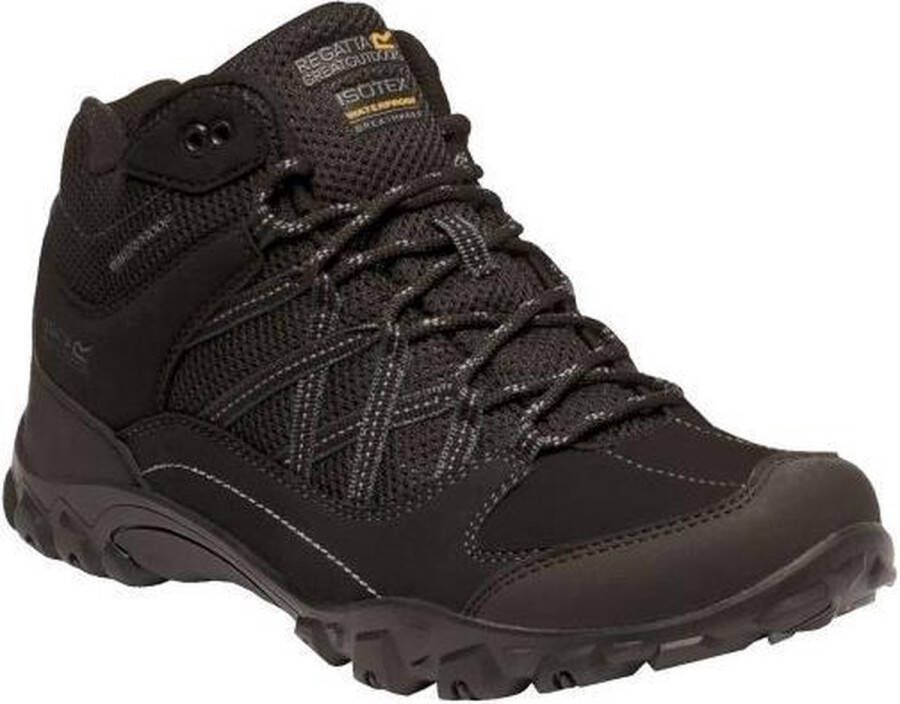 Regatta De Edgepoint halfhoge waterdichte wandelschoenen van heren zwart