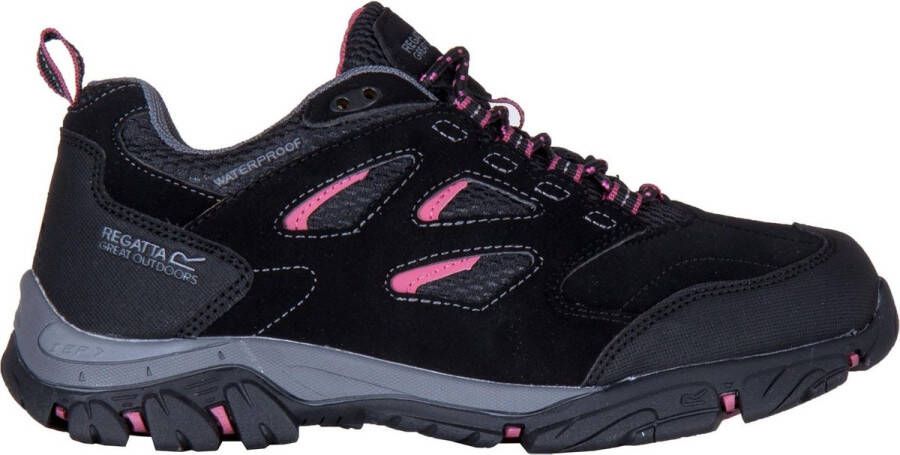 Regatta Holcombe IEP Low Outdoorschoenen Dames Wandelschoenen Vrouwen zwart roze