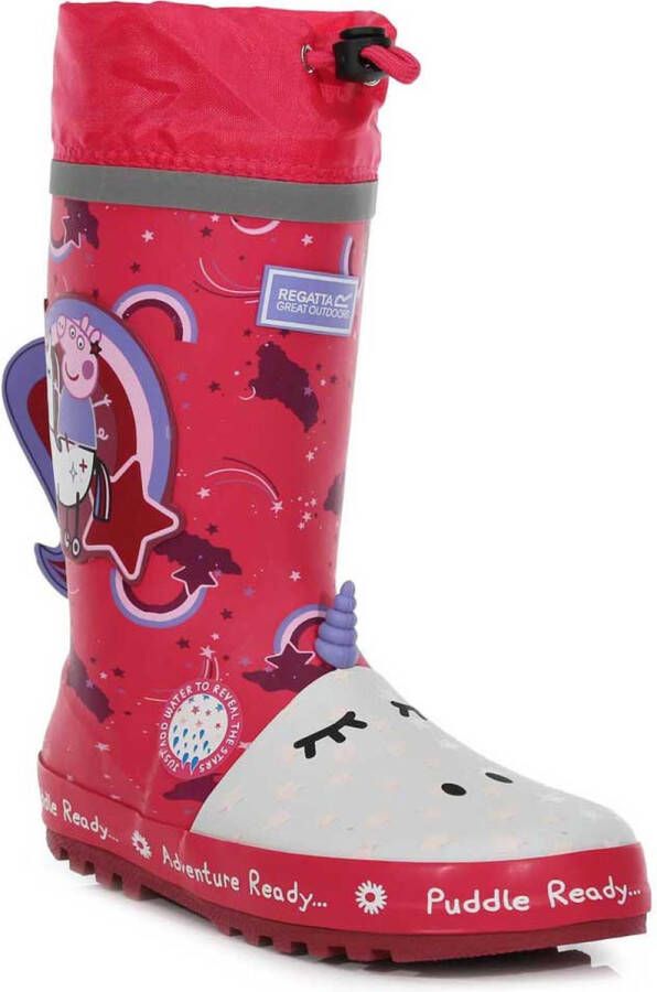 Regatta Peppa Pig waterdichte kinderzeillaarzen felroze
