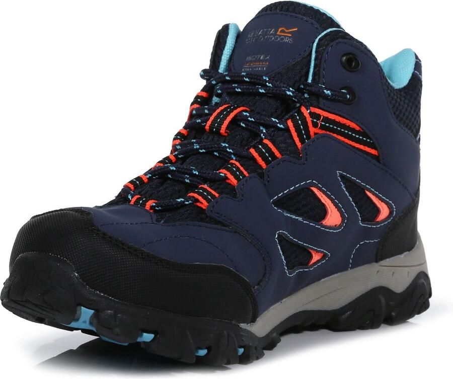 Regatta Holcombe IEP Waterdichte Middelhoge Wandelschoenen Kinderen Unisex Limoen - Foto 2