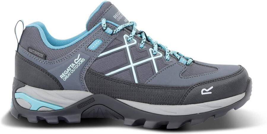 Regatta Samaris Low Isotex Seal Grey Turquoise Wandelschoenen Dames