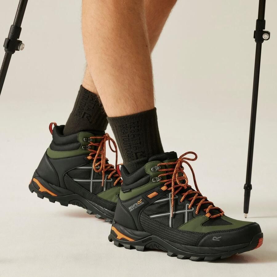 Regatta Samaris Mid Isotex Dark Khaki Fox Wandelschoenen Heren