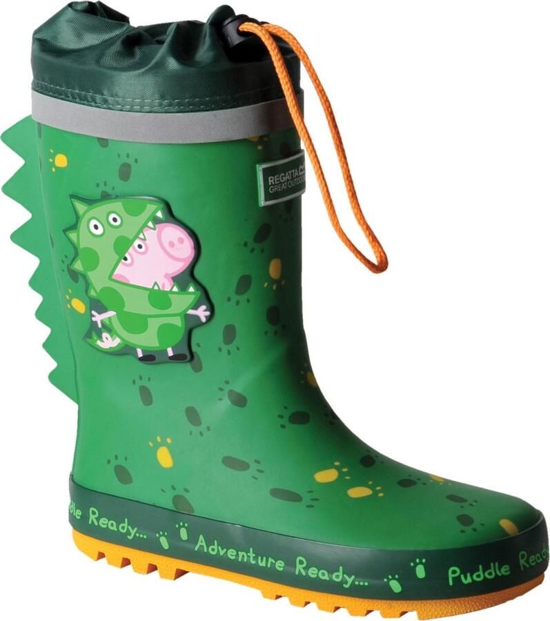 Regatta Regenlaarzen voor kinderen Peppa Pig Puddle Dino groen
