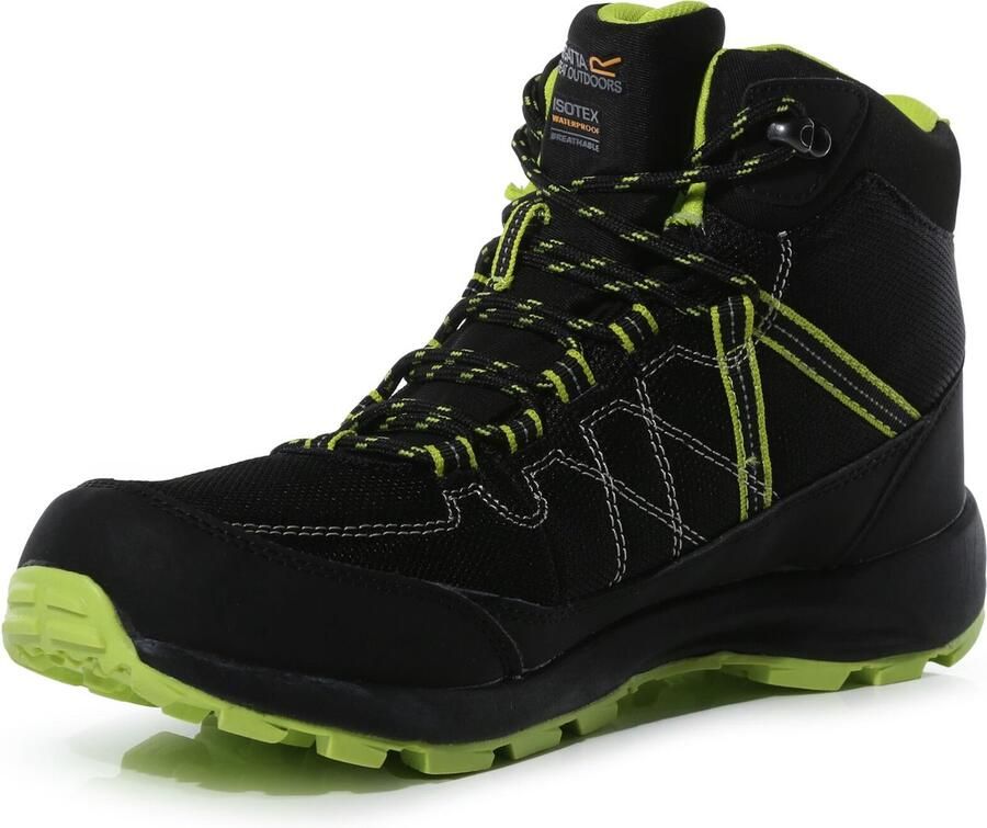 Regatta Samaris Lite Heren Hiking Wandelschoenen Zwart groen - Foto 2