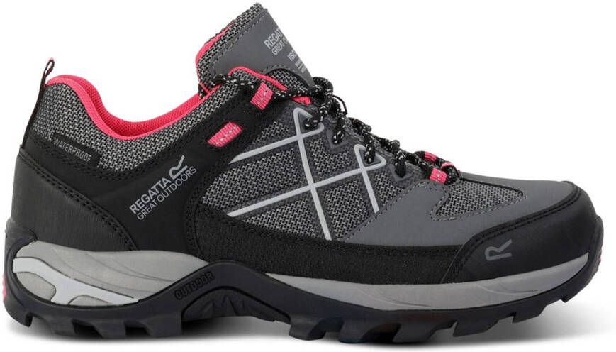 Regatta Samaris Low Isotex Dark Steel Pink Potion Wandelschoenen Dames