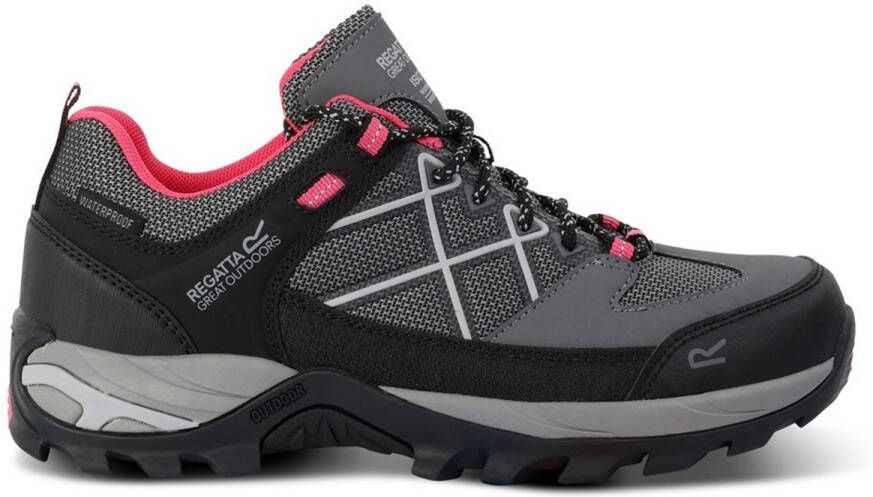 Regatta Samaris Low Isotex Dark Steel Pink Potion Wandelschoenen Dames