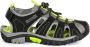 Regatta Sandalen Unisex zwart grijs lime groen - Thumbnail 1