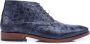Rehab Barry Scales Nette schoenen Veterschoenen Heren Blauw - Thumbnail 2
