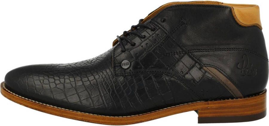 Rehab Footwear Adriano Crc | Hoge zwarte nette schoenen