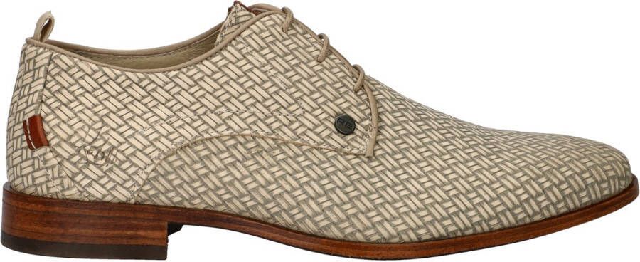 Rehab Greg Braid heren nette schoenen Beige wit