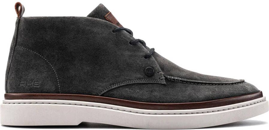 Rehab Grijze Suède Veterschoenen