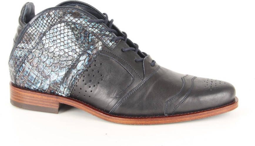 Rehab Kurt II Wood Dark blue heren veterboots gekleed blauw