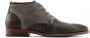 Rehab Footwear Salvador Zig Zag | Halfhoge grijze nette schoenen - Thumbnail 2