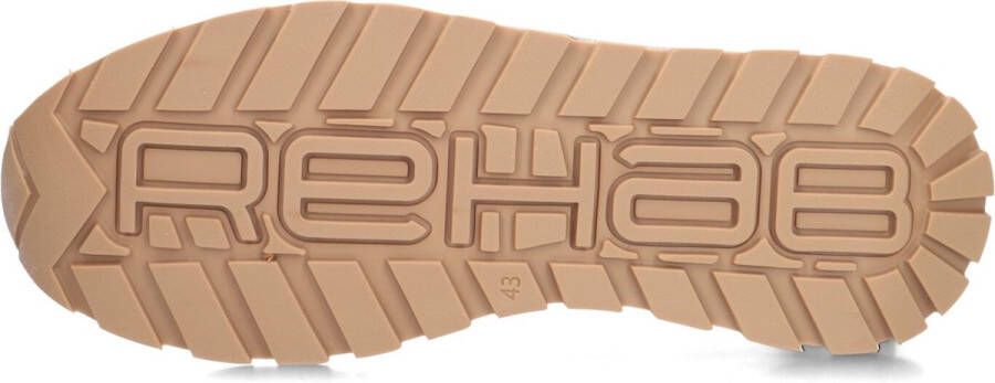 Rehab Mason Knit Veterschoenen Laag Beige