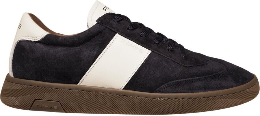 Rehab Zack Suede 8100 Dark Blue Sneakers Donker Blauw Suede Heren Blauw