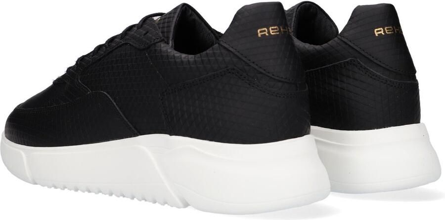 Rehab Hedley Triangle Lage sneakers Leren Sneaker Heren Zwart - Foto 4