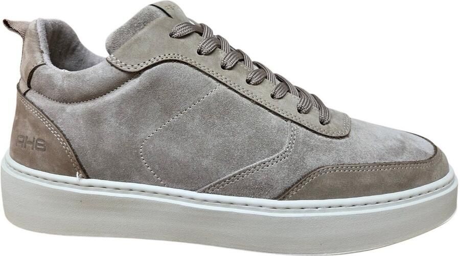 Rehab Oliver Mid Suede 4700 Taupe Hoge Sneakers Taupe Suede Heren Taupe - Foto 2