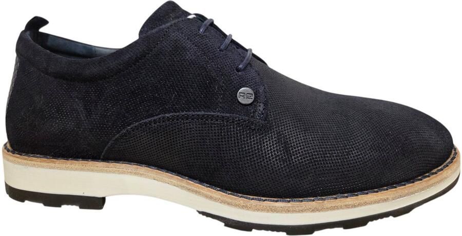 Rehab Pozato Sue Weave 8100 DBLU Veterschoenen Blauw Suede Heren Blauw