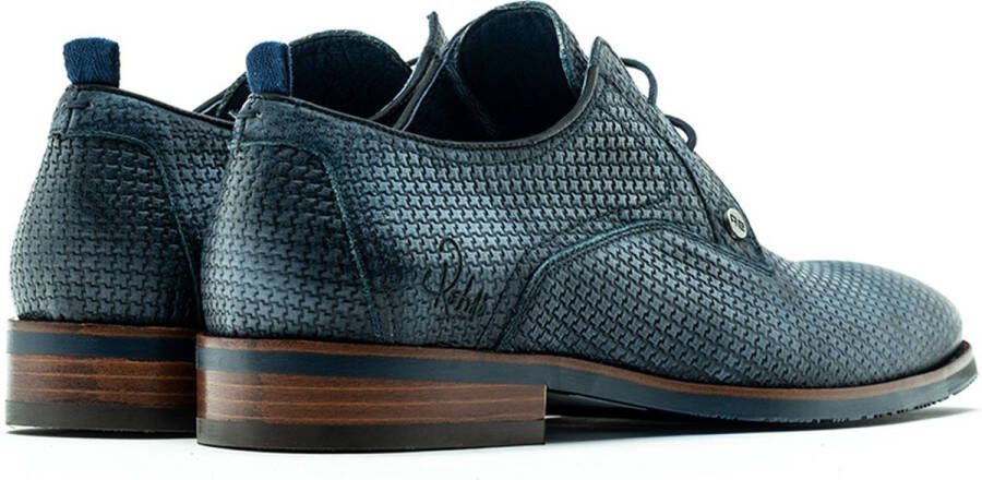 Rehab Schoen Falco Tile Blauw Schoen cm Leer Heren Veterschoenen - Foto 5