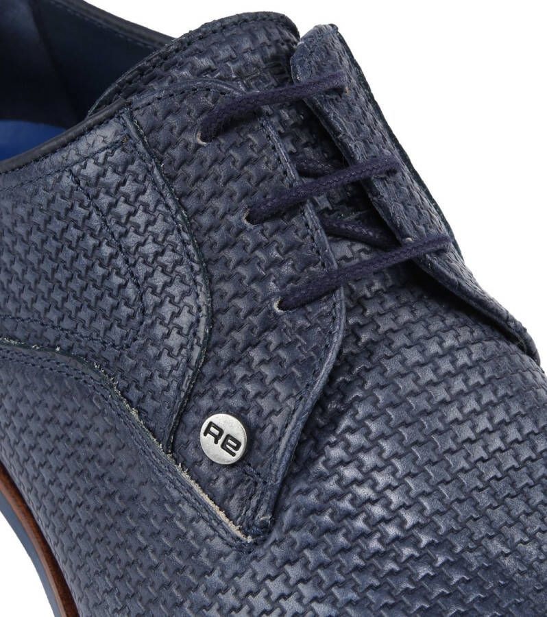 Rehab Schoen Falco Tile Blauw Schoen cm Leer Heren Veterschoenen