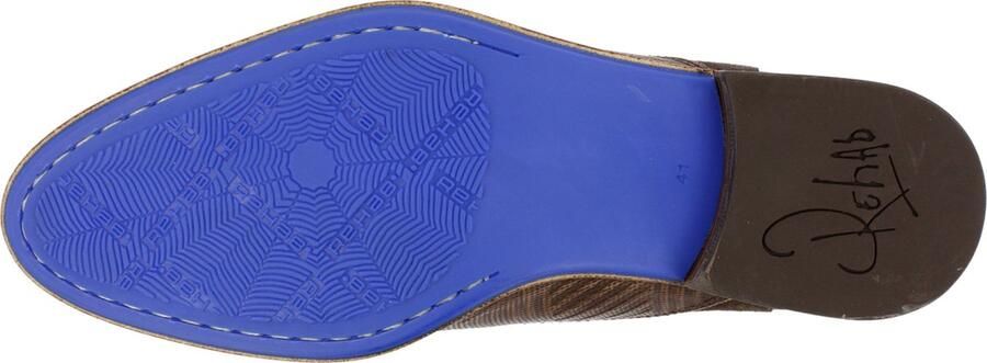 Rehab Footwear Salvador Zig Zag | Halfhoge bruine nette schoenen - Foto 13