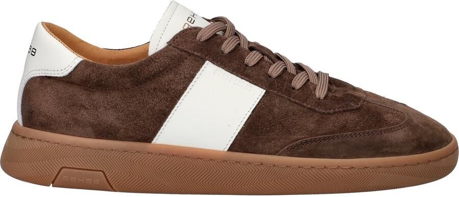 Rehab donkerbruine suède heren sneakers Zack