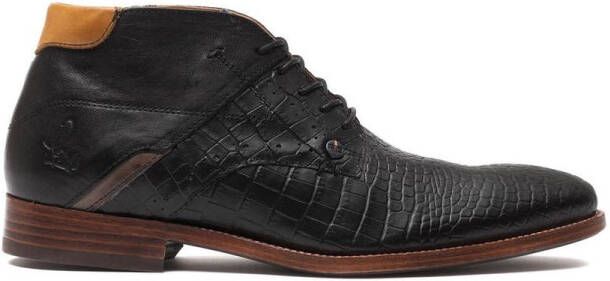 Rehab Footwear Adriano Crc | Hoge zwarte nette schoenen