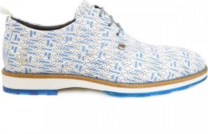 Rehab Footwear Pozato Weave | Wit blauwe veterschoen