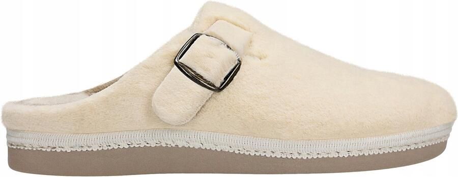 Relaks Dames pantoffels beige zacht imitatiebont