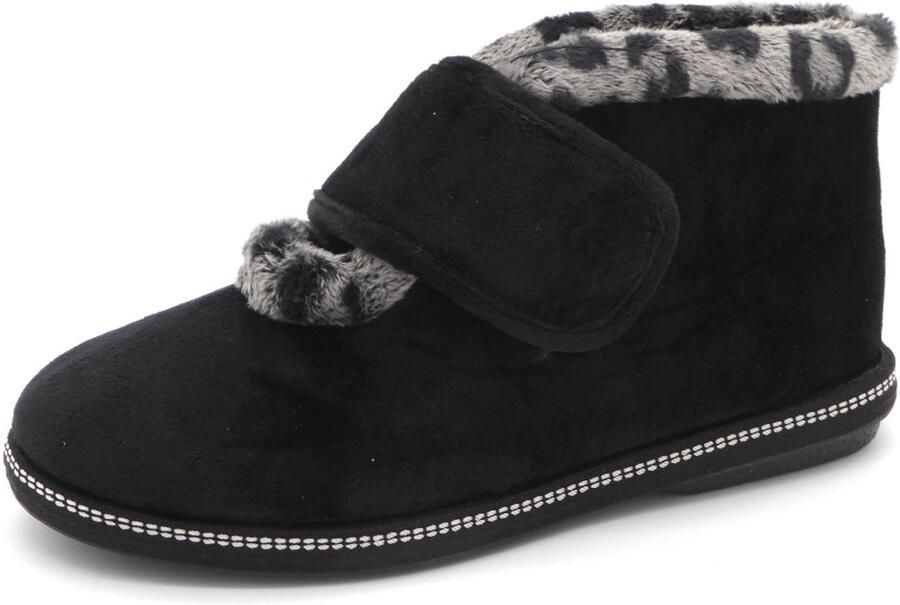 Relax Dames Pantoffel SE20-03-PA Zwart
