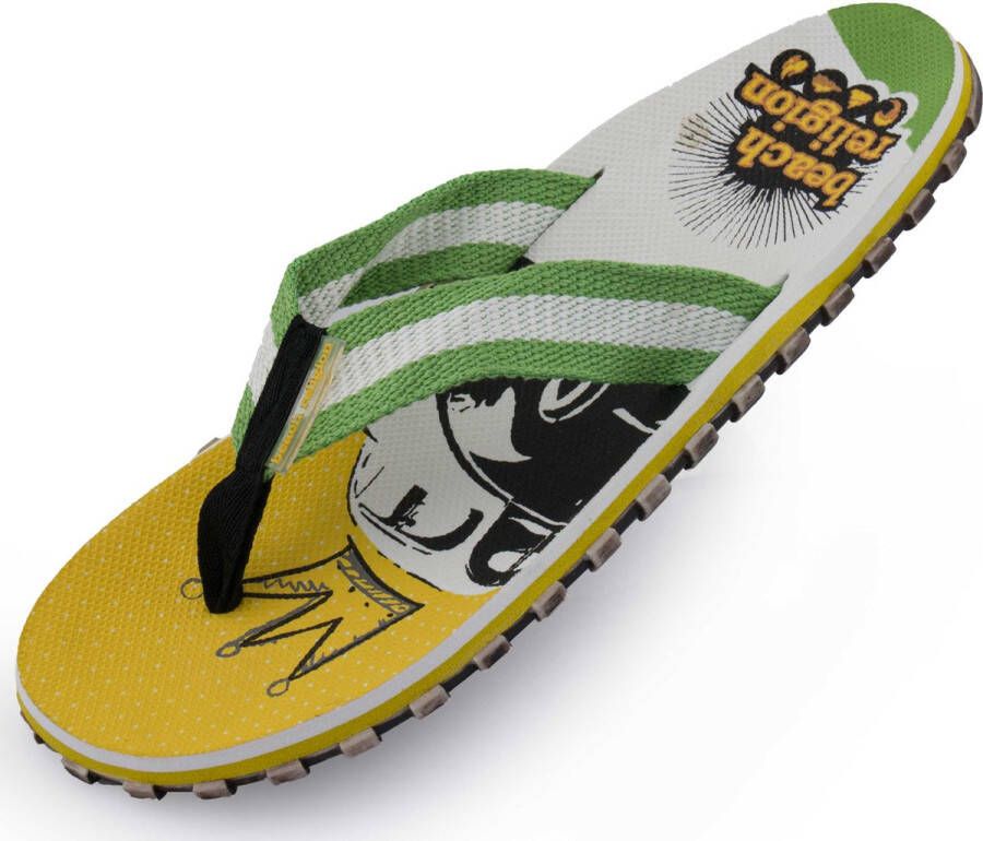 Religion Heren flop flops religie koning 45: leren comfort sandalen