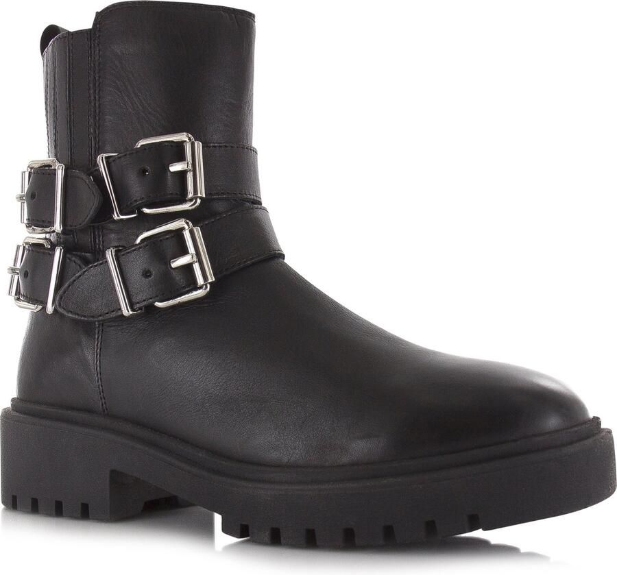 Remix Boots 13826 Zwart Leer Biker boots Dames