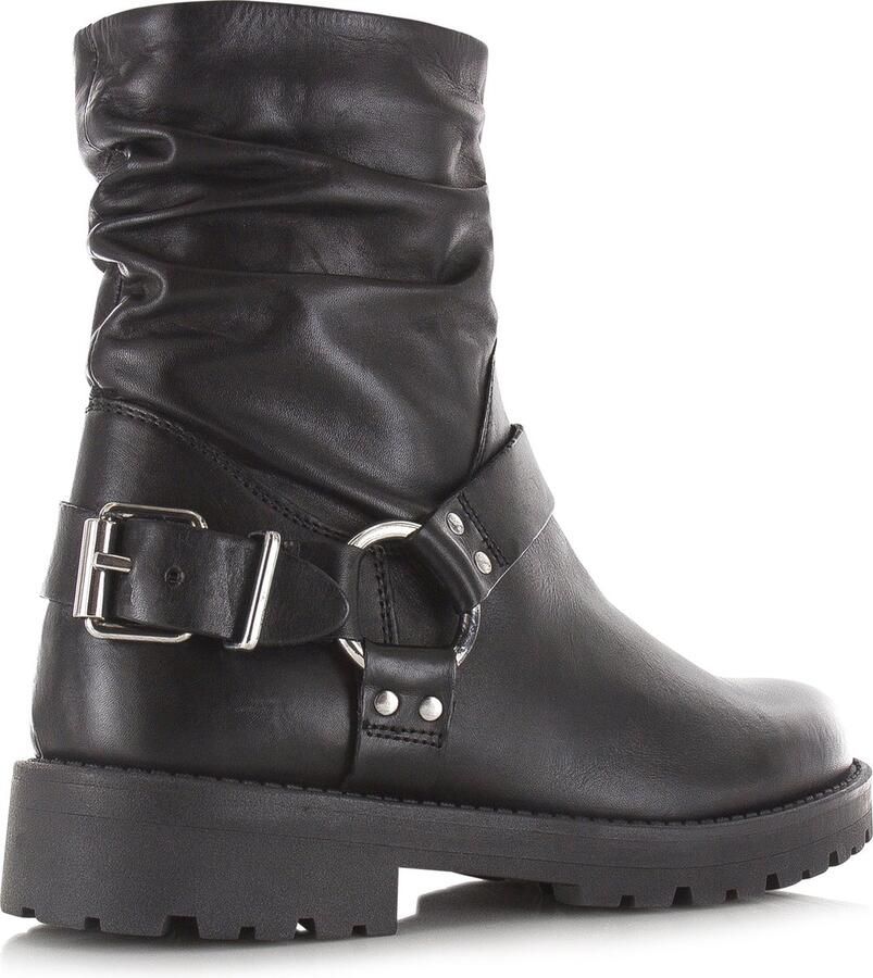Remix Boots 13824 Zwart Leer Biker boots Dames